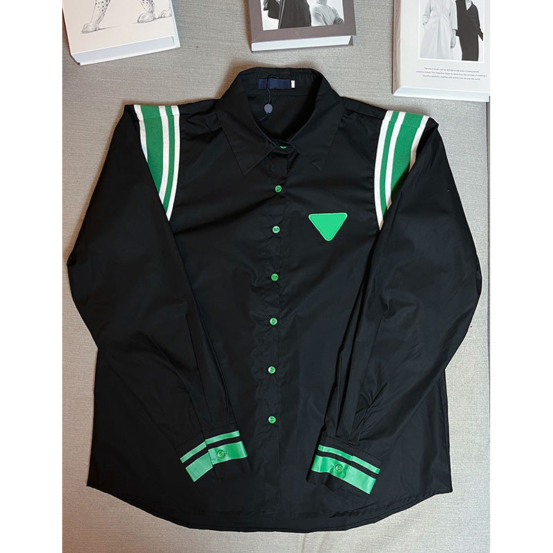 Men&#039;s Tees Blouses Casual Jackets Shirts Breasted Long Sleeve T Shirt 22SS Fashion Tees Casual Top Classical Printed Size S-XL