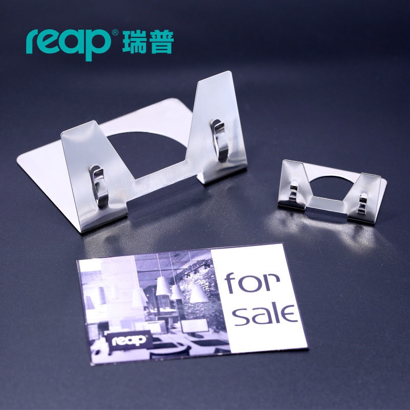 5-pack Reap Bouloge aluminum L-shape desk sign holder card display stand price tag service Label store business restaurant