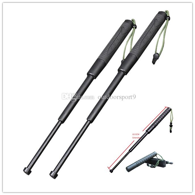 Outdoor Survival Gadget Trekking Pole Tactical Emergency Self Defense Breaking Windows 63CM Plastic PC Protective Telescopic Rejection Stick
