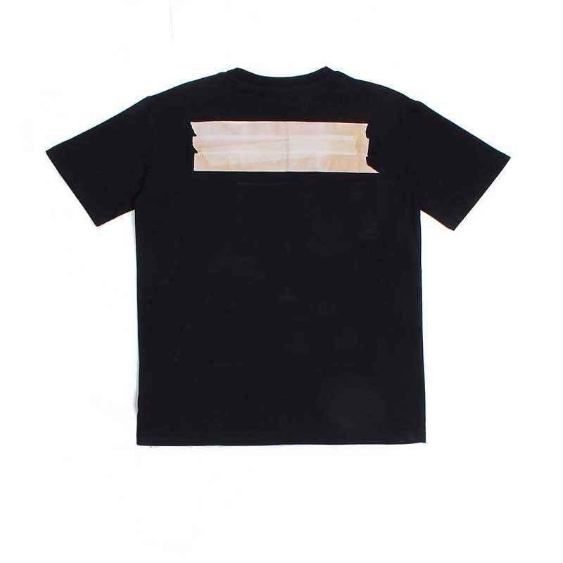 Fashion Top Quality Mens Paper Tape Arrow Printing Tee Top Men Womens Sunmer Designer Tshirt Casual Streetwear Shirt Man Clothing