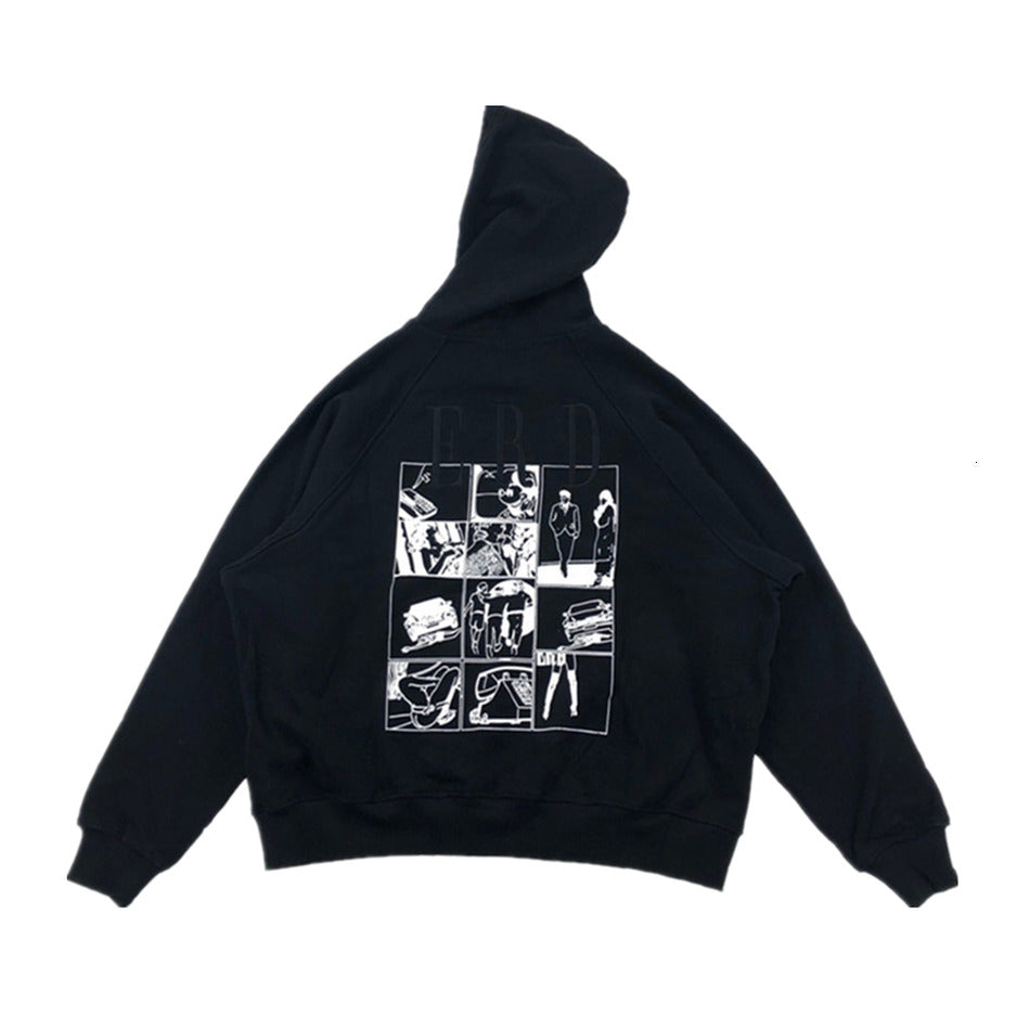 2021 New Erd Hoodie Men Women 1:1 Best Cotton Washed Old Vintage Pullover Top Quality E.r.d Sweatshirts Udcs