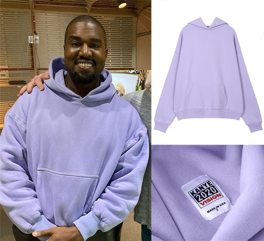 2021 New Purple 6 Pullover Men Women Kanye West Kardashian Hoodie Veet Cotton Season Series Inside Tag Oversized Hooded Tux4