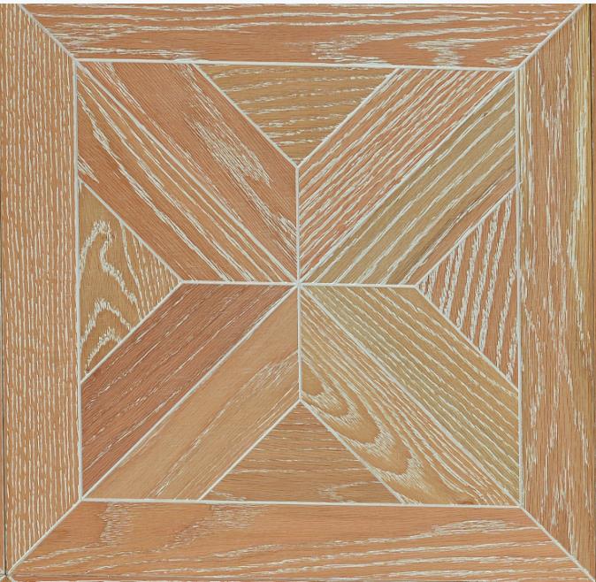 Red Oak Hardwood flooring parquet tile wallpaper effect medallion inalid marquet art and craft Home decor Livingroom Furniture Wall sticker