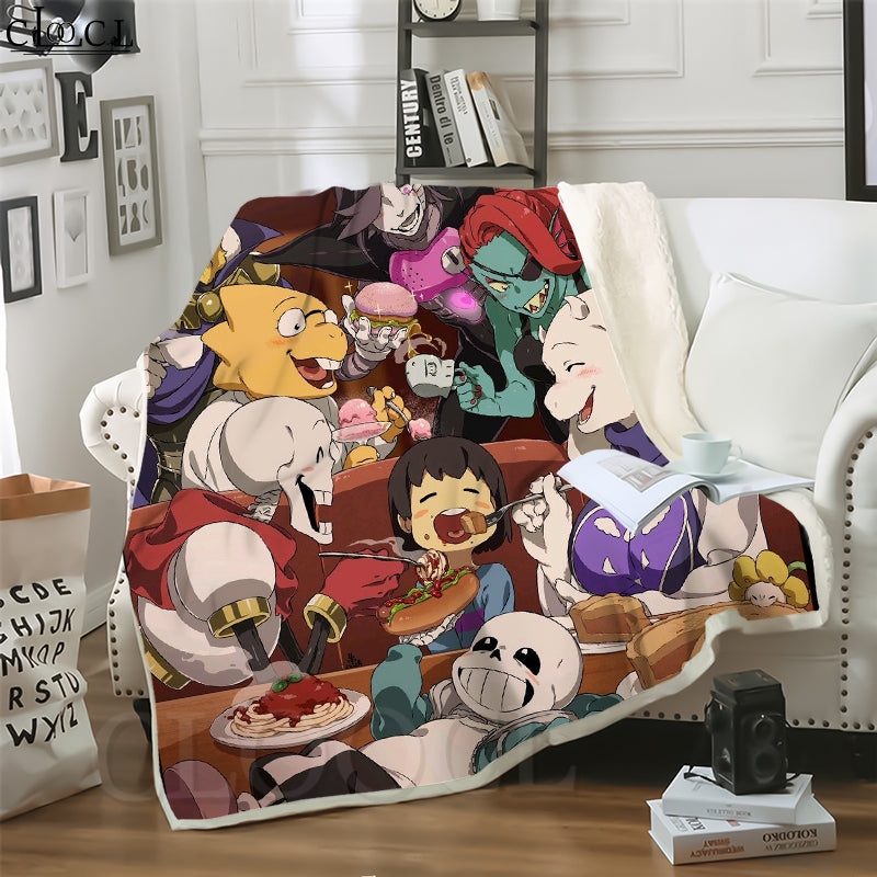 CLOOCL New Undertale Sans 3D Print Casual Style Blanket Sofa Teens Bedding Throw Blankets Plush Quilt