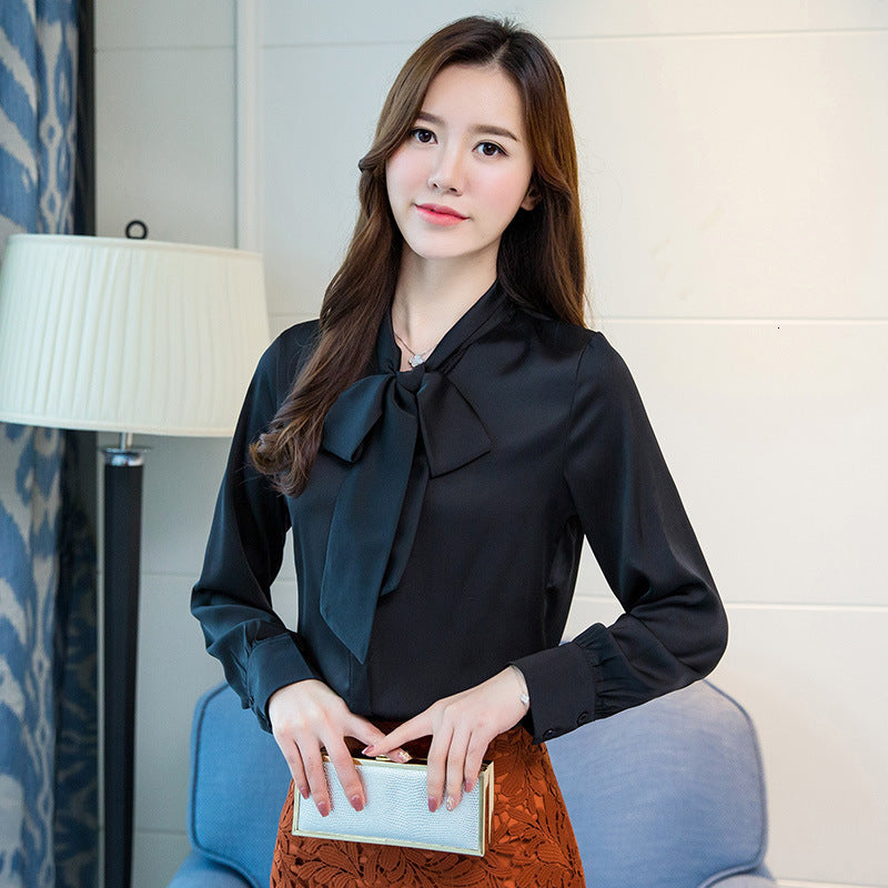 2021 New Women Long Sleeve Striped-solid Color Ladies Office Shirts White Slim-fit Female Formal Social Blouses Tops Blusas X7cd