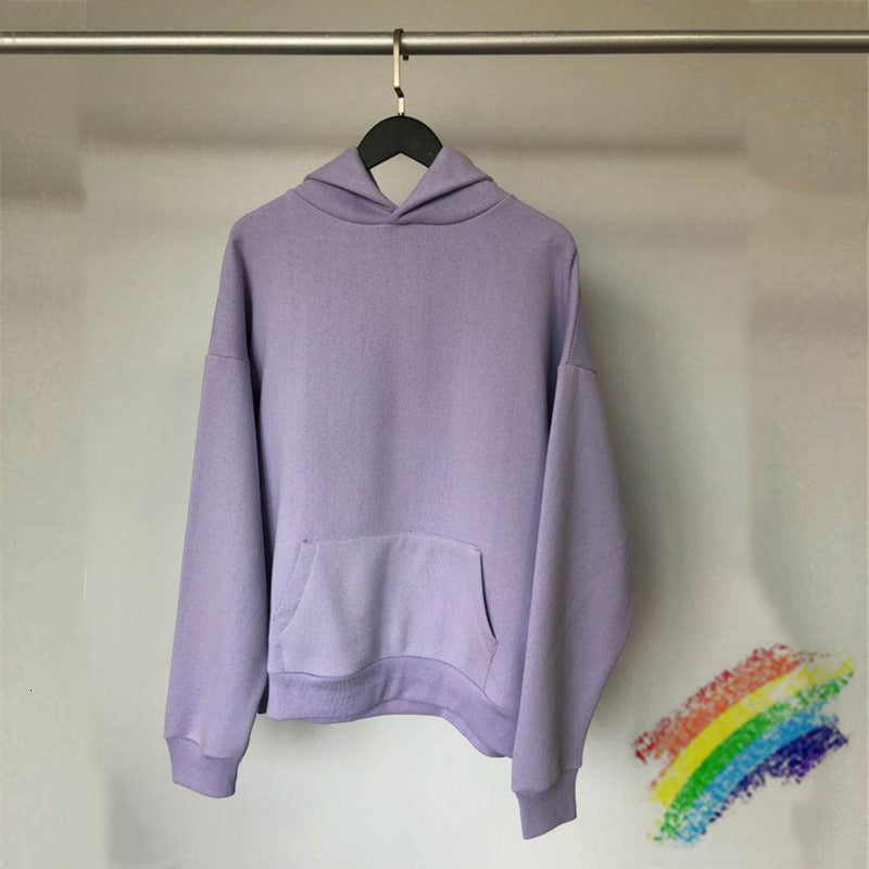 2021 New Light Purple Kanye West Season 6 Hoodie Men Women 1:1 Best Quality Solid Color Pullover Streetwear Oversize Sweatshirts Esru