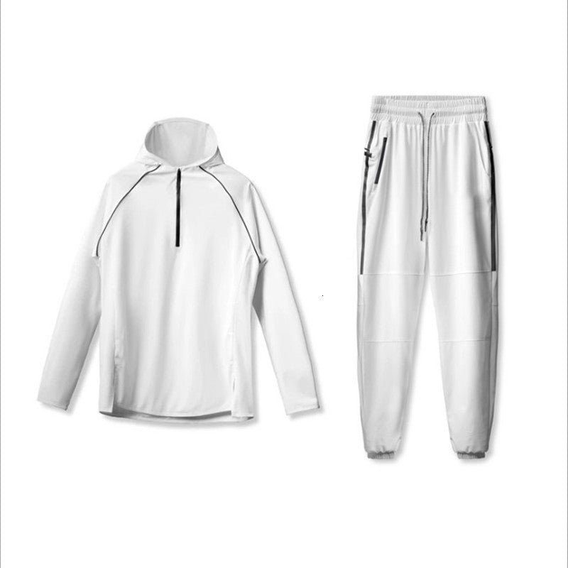 2021 New 3xl Autumn Winter with Hoodie Sweatshirt Cordon Male Suit Sweater Over Two Casual Ensembles Mrjy