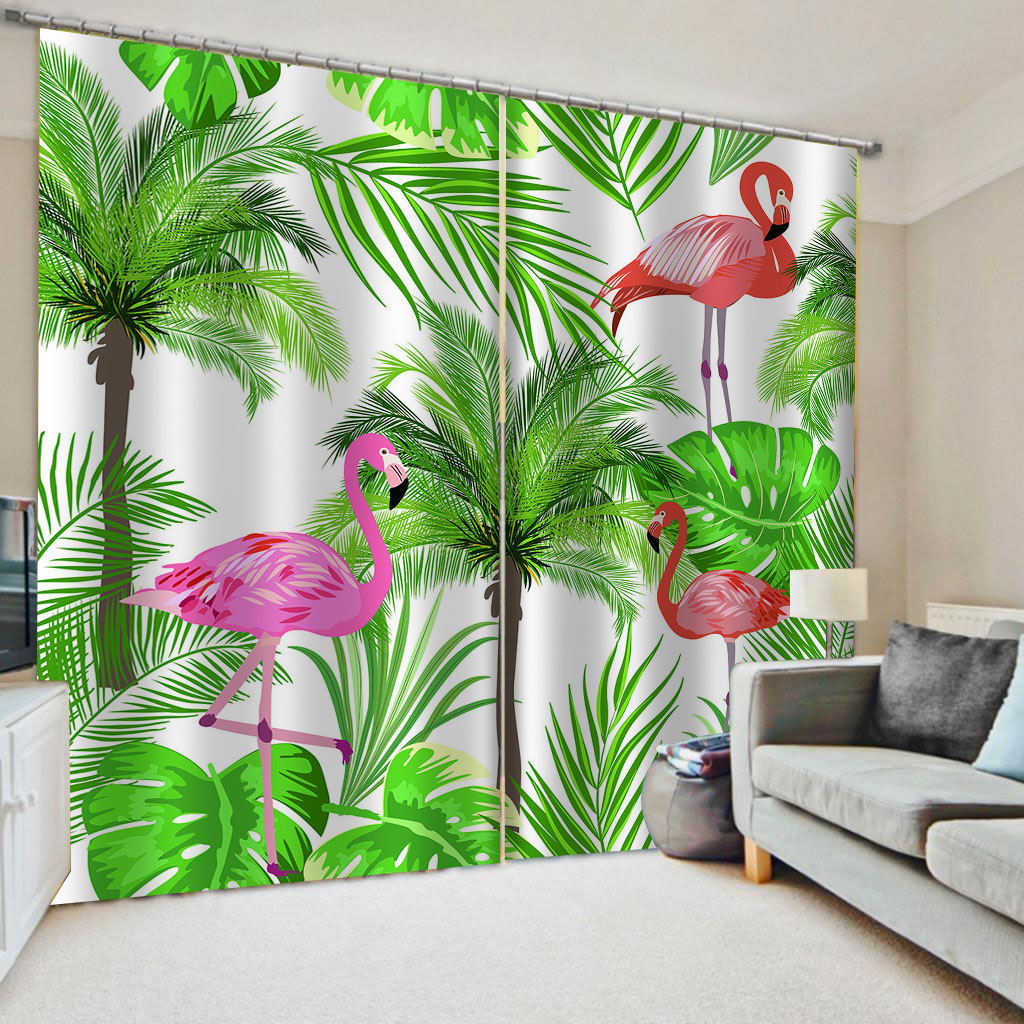 Window Treatment 3D Curtain Kitchen Fashion Modern Curtains For Living Room Bedroom Children Room Drapes Decor Rainforest