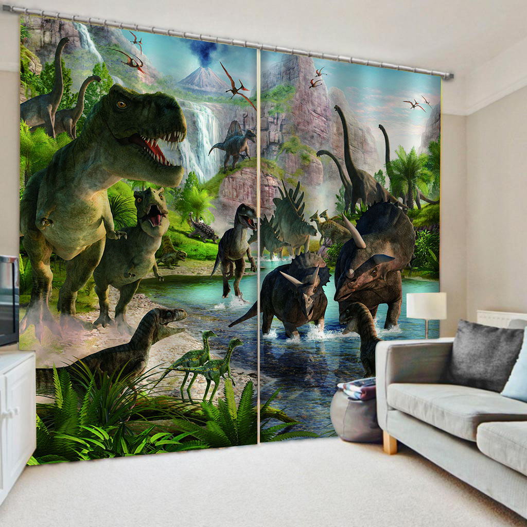 Custom Window Curtain Modern 3D Animal Curtains For Living Room Children Bedroom Home Decor Blackout Drapes