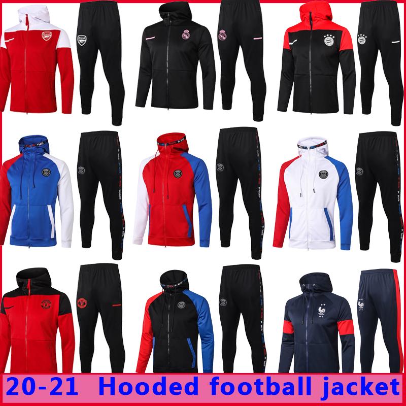 20 21 paris soccer hoodie tracksuit jacket survetement 2020 2021 MBAPPE ICARDI football jackets set air jordam soccer hooded training sui