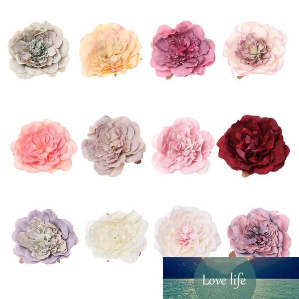 5Pcs Artificial Peony Flower Heads Bulk Decorative DIY Scrapbooking For Home Wedding Birthday Party Decor Supplies