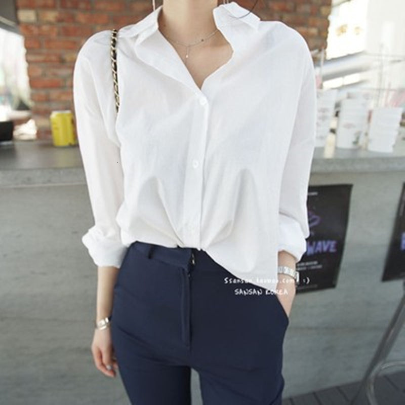2021 New Office Lady Blouses Shirts Women Fashion Casual Tops Female t Long Sleeve Ol Style Shirt Simple Top H506
