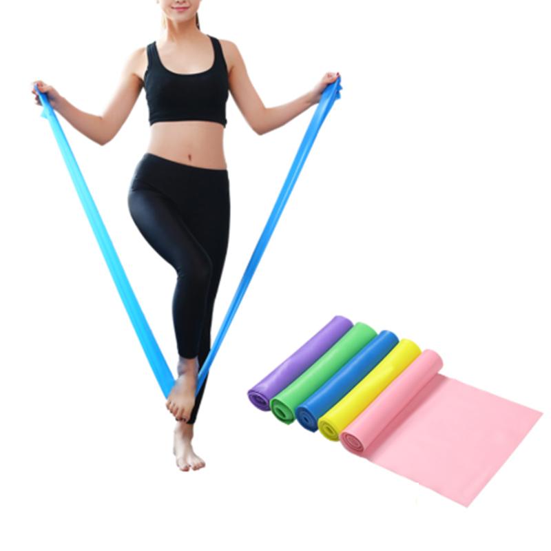 Resistance Bands 150CM Fitness Exercise Long Rubber Yoga Gym Equipment Elastic Pull Rope Loop For Training