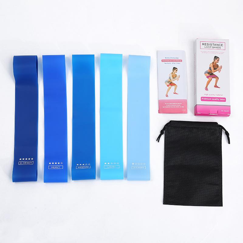 Resistance Bands Yoga Exercise Strength Training Fitness Gum Body Workout Pilates Rubber Pull Expander Loop Equipment