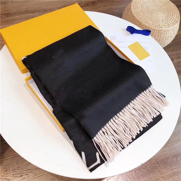 2021 With Box Gift bag Receipt Tag Top quality scarfs for women Winter Mens Scarf luxe Pashmina Warm Fashion Imitate Wool Cashmere Scarves