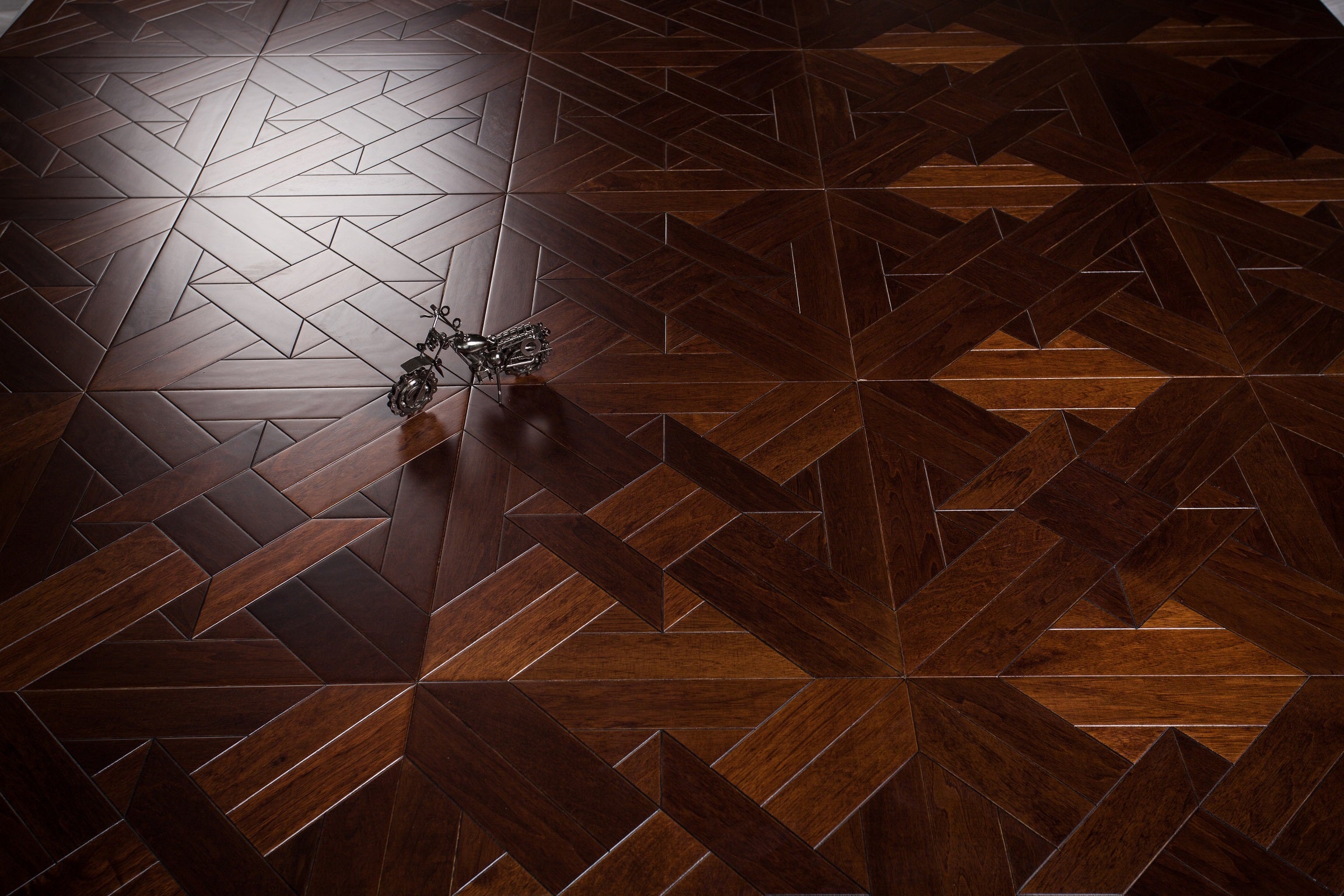 Dark Color Chinese catalpa wood floor parquet flooring hardwood household interior carpet art and craft inlaid marquetry wall deco tile bedroom home