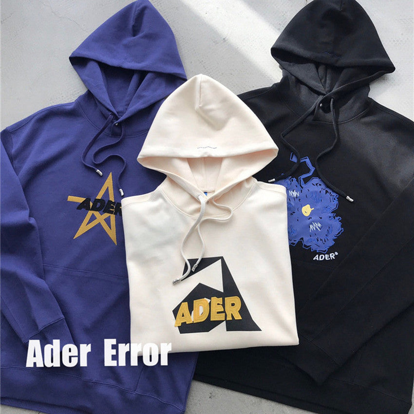 2021 New Fw Error Sweatshirts Men Women Adererror Hoodie Star Ader Marking Pullovers Clothing Fashion Peku