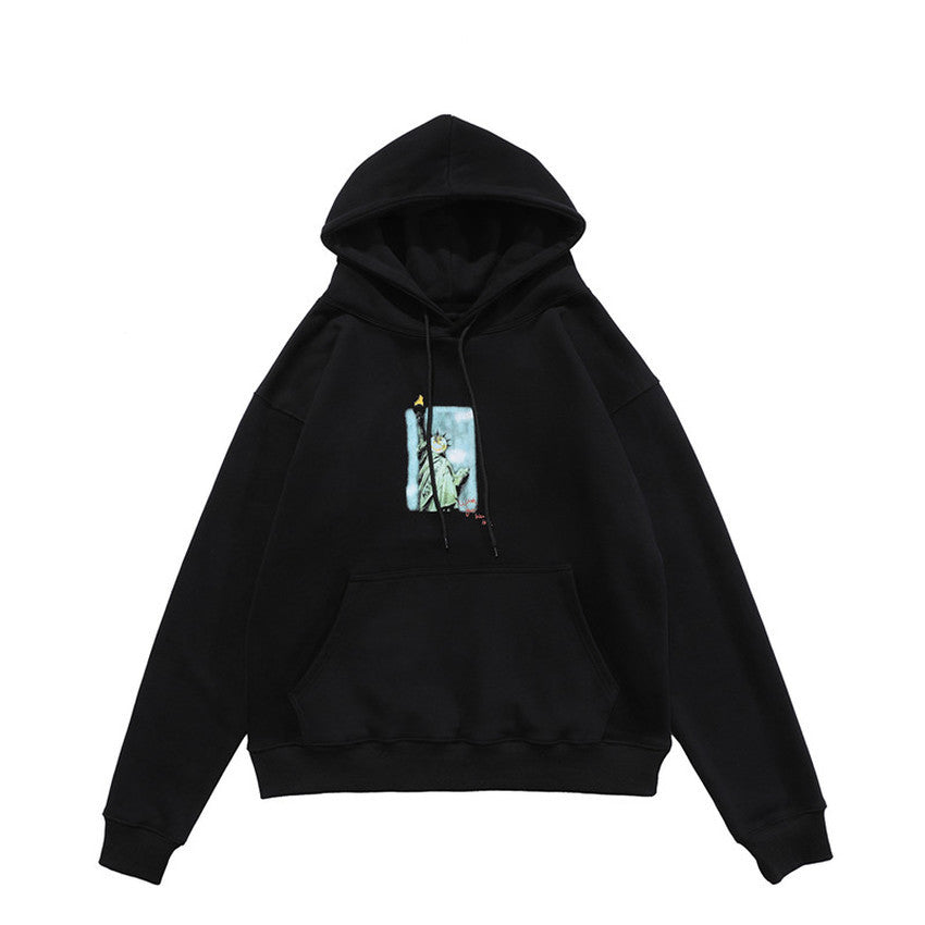 2021 New Fleece Travis Scott Tee Astroworld Hoodie Men Women Pullovers Statue of Liberty Hooded Sweatshirts Xxxtentacion Rpjp