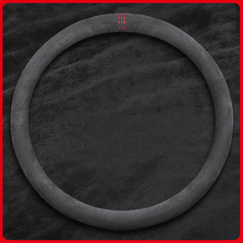 For Nissan Bluebird Sylphy QASHQAI TEANA X-TRAIL LANNIA TIIDA Kicks Alcantara suede steering wheel cover car wheel cover