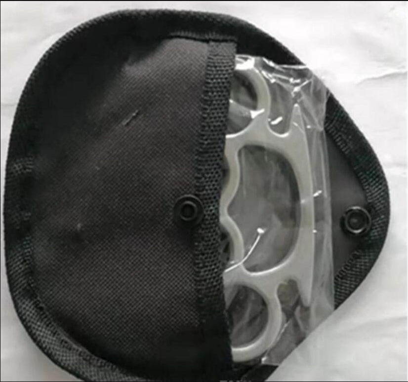 New Gilded Thick 12 mm Steel Brass Knuckle Duster Color Black Plating Silver Hand Tool Clutch High Quality 78678