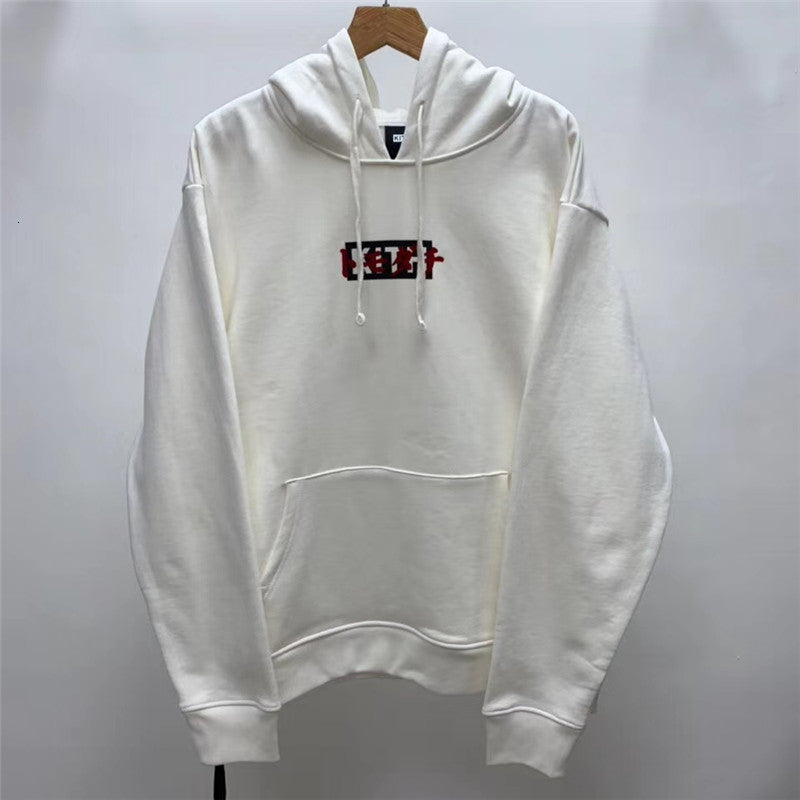 2021 New Flocking Box Hoodie Men Women 1:1 High-quality Sweatshirts Tokyo Exclusive Opening Kith Pullover Hoody 6t3k