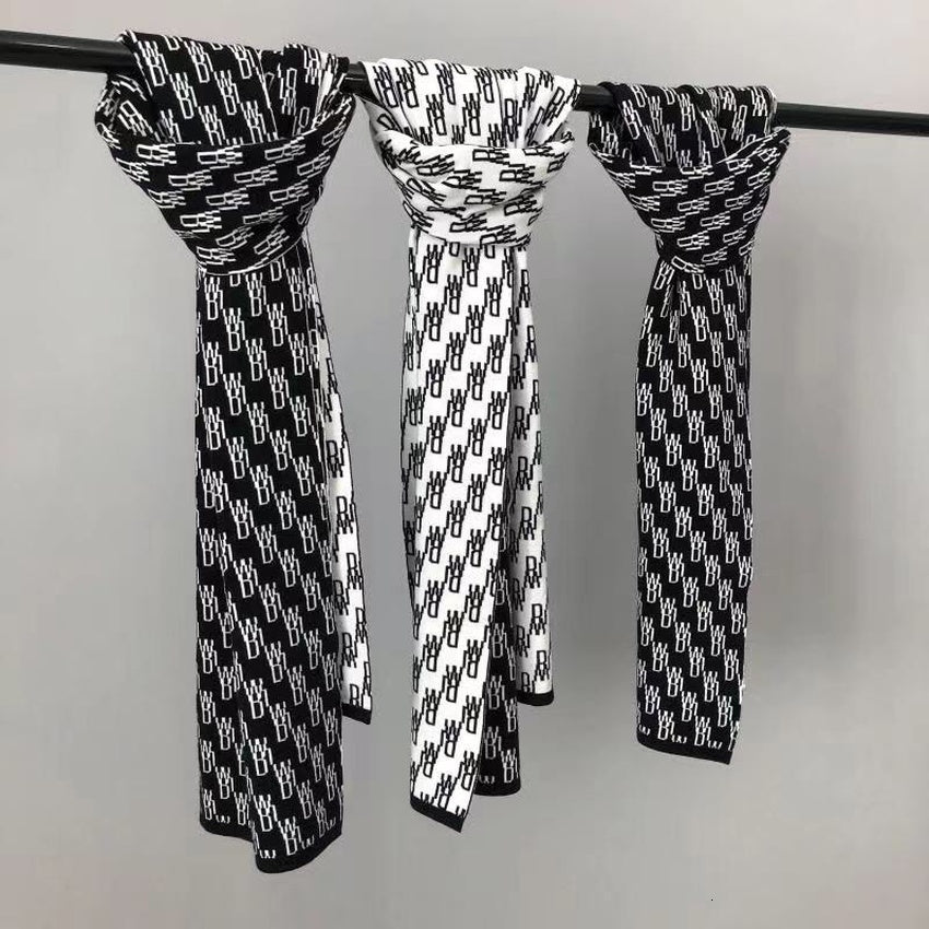 2021 New We11done Female Male Silencer Sleeve 1:1:1 Best Quality Knitting Shawl Tonal Welldone Patched Scarf Plate R0b3