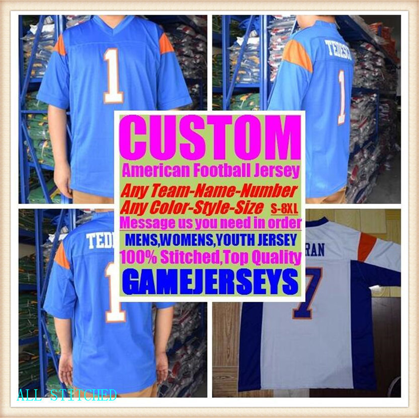 Custom BASKETBALL BASEBALL ICE HOCKEY Men Women KIDS American football Jerseys Sport Popular2021 soccer jersey navy 4xl 5xl 6xl