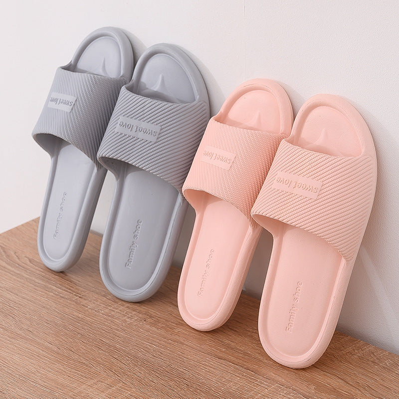 2021 new household slippers summer antiskid indoor lovers home sandals women&#039;s light wear-resistant home slippers