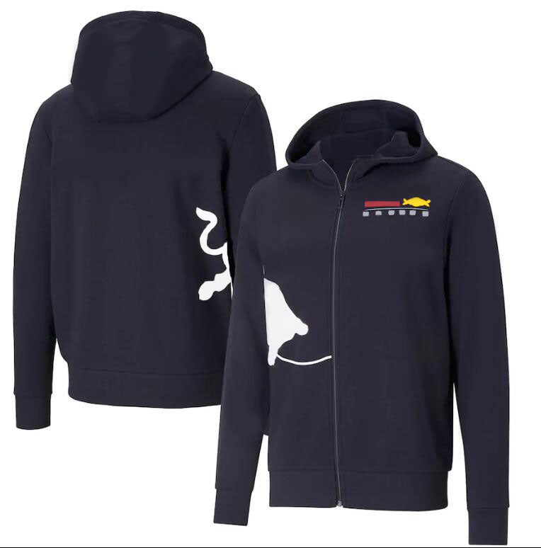 F1 series sweatshirt racing suit hoodie with zipper men and women motorcycle riding hoodie jacket can be customized large size