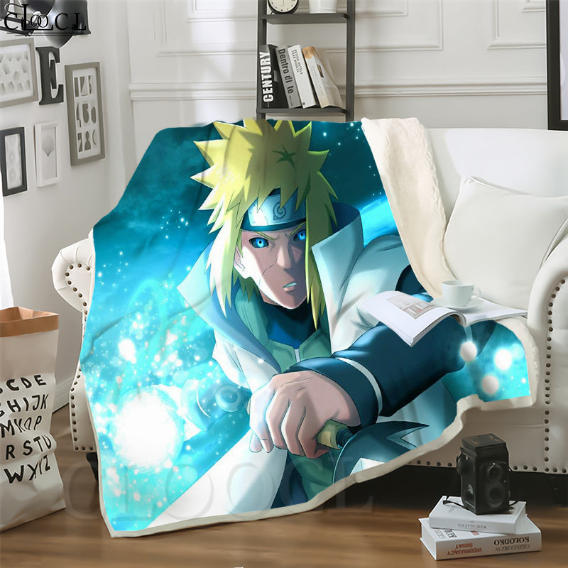 CLOOCL Hot Japan Anime NARUTO Namikaze Minato 3D Print Casual Style Air Conditioning Blanket Sofa Teens Bedding Throw Blankets Plush Quilt