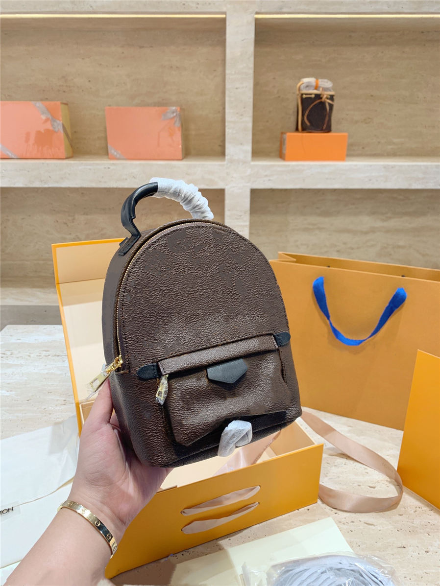 2020 Mini backpack lady Genuine Leather designer Backpacks fashion back pack fow women handbags Presbyopic Mini shoulder Purse Cross body ba