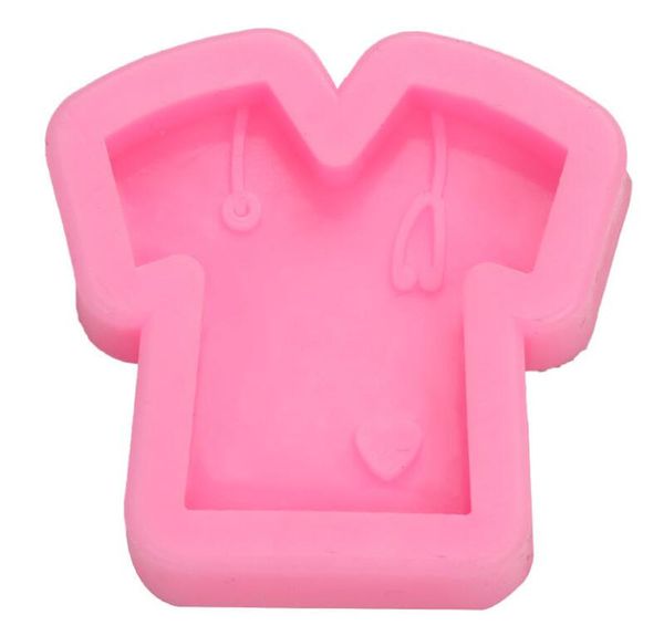 Ribbon Silicone Mold Handmade Keychain Silicone Mold with Hole for DIY Cupcake Decoration Ice Cube Candy Fondant Crystal Gum Soap Mould XB1