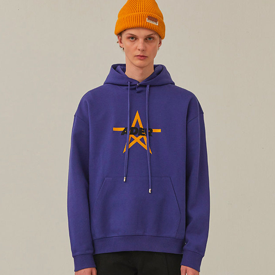 2021 New Embroidery Adererror Hoodie Men Women 1:1 High Quality Ader Error Five-pointed Star Sweatshirts Pullover Lqk2