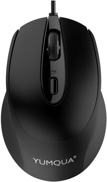 Office & Home Optical Computer Mice, YUMQUA G222 Silent Mouse USB Wired, with 2 Adjustable DPI Levels(800-1200)