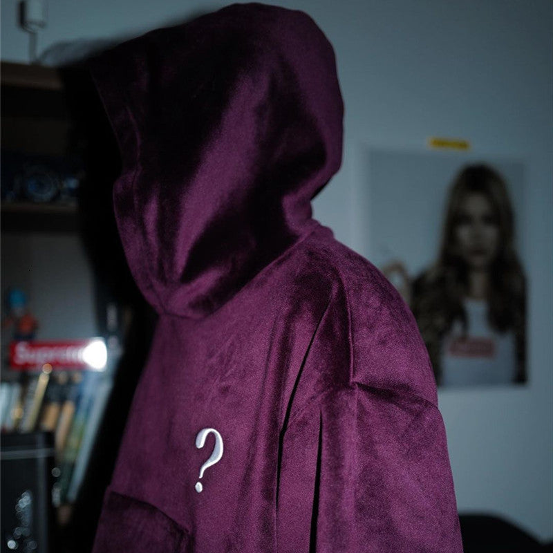 2021 New Ss Embroidery Question Mark Hoodie Hooded Men Women Harajuku Streetwear Isecret Pullover Hoody Kyp6