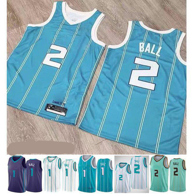 2021 women Draft Pick 2 LaMelo Ball Jersey Mint Green 1 White New City Basketball Edition Man youth Good Quality
