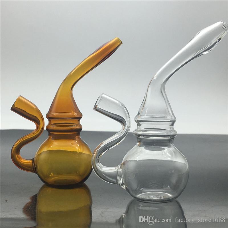 new desgin Smoking Dogo Glass Blunt Bubbler Pipe thick Martian Bubbler bong cigarette filter pipe Glass Water Pipes Mini Travel Bong