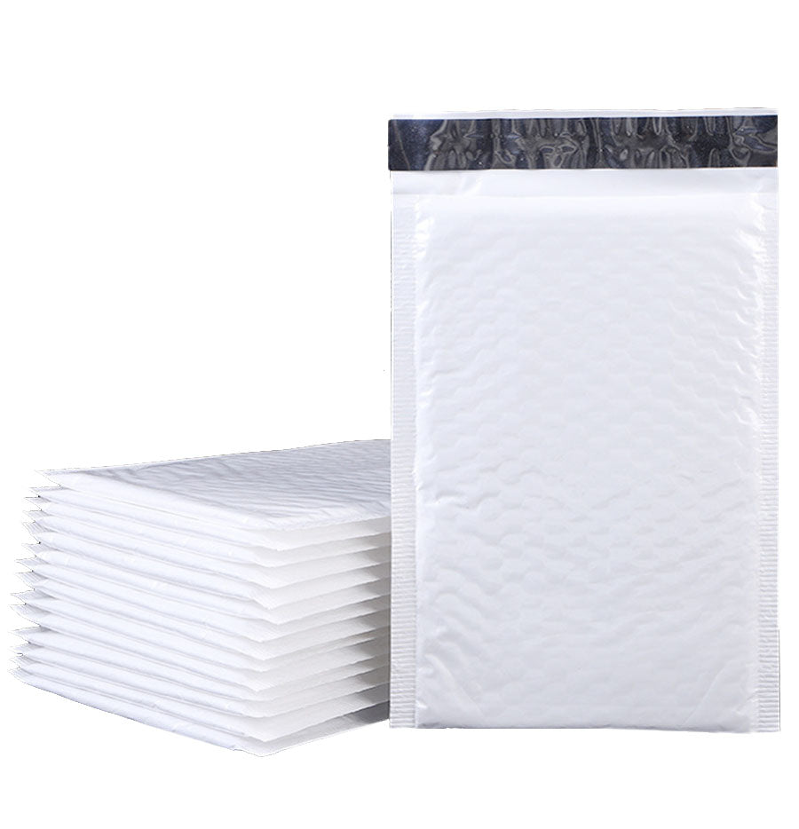 50Pcs Bubble Mailers Padded Envelopes Lined Poly Mailer Self Seal White Shipping Envelope Waterproof Bubble Express Mailing Bag