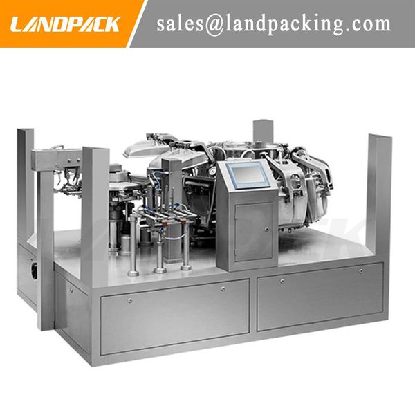 Landpack High Speed Industrial Equipment Vacuum Rotary Packing Machine for Meat Product-Vegetable Product and Snack etc.