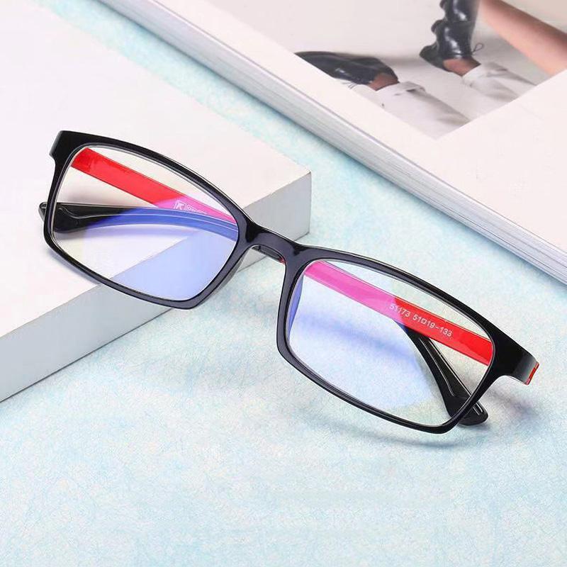 Fashion Sunglasses Frames TR90 Blue Light Blocking Glasses Women Computer Gaming Men Vintage Square Frame Clear Optical Eyeglasses