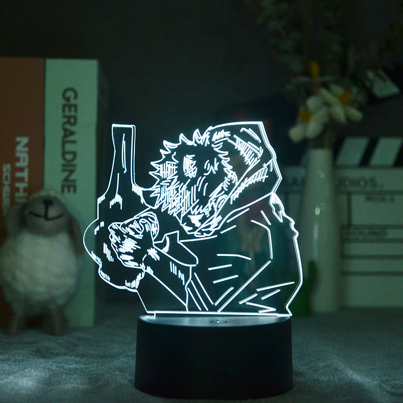 Smart Itadori Yuji Night Light Projector Anime LED 3D Illulsion Nightlight Desk Lamp Jujutsu Kaisen Fans Teenager Gift Room Decoration