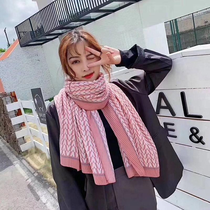 Scarves 2021 Spring And Autumn Fashion Cotton Scarf Women Shawl Print Oversized Knitted Men Cashmere Cloth Fadas Hombre