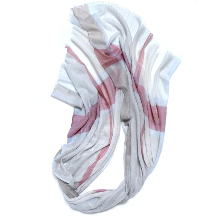 Scarves Large Size 100%cashmere Women Fashion Patchwork Plaid Thin Scarfs Shawl Pashmina 90x200cm Small Tassel