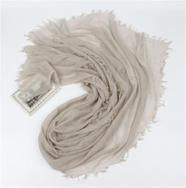Scarves Arrival 100%cashmere Women Thin Scarfs Shawl Pashmina 80x200cm Four Sides Small Tassel Grey 3color