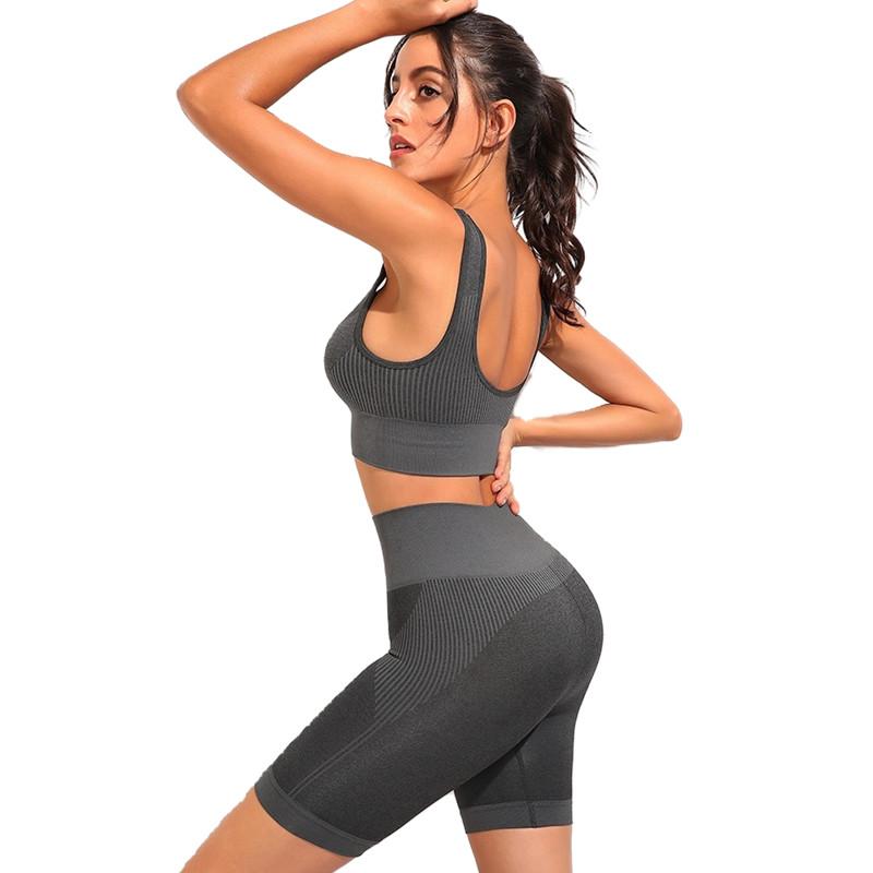 Yoga Outfit Women&#039;s Gym Sets Sports Bra Leggings 2 Piece Set Women Pants Fitness Clothes Workout Suit Solid Nylon Breathable Sportwear