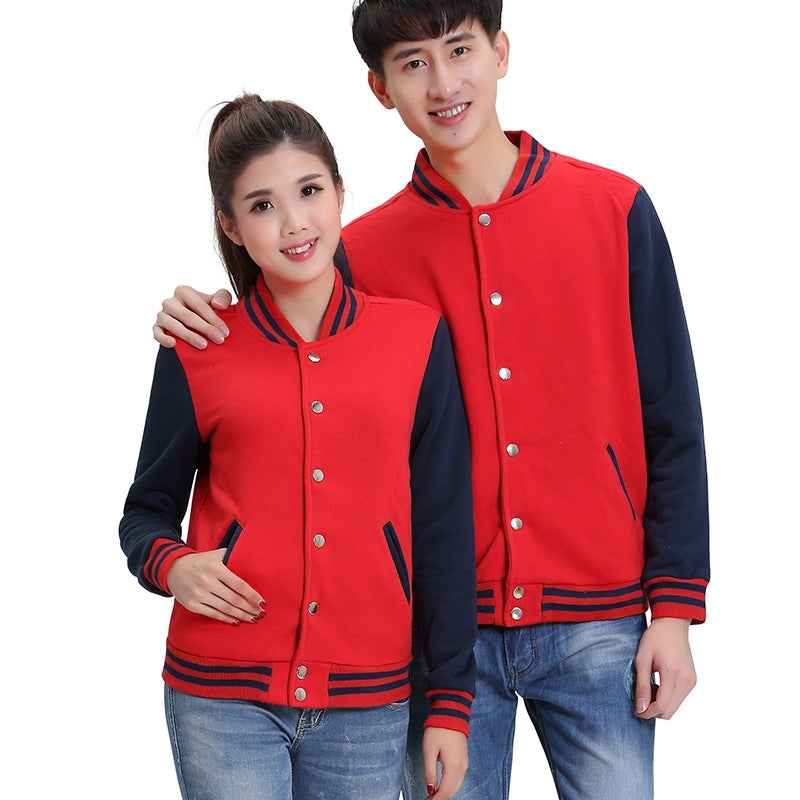 Gold scissors men&#039;s sweater Baseball Jacket knitting dance team class uniform group batch