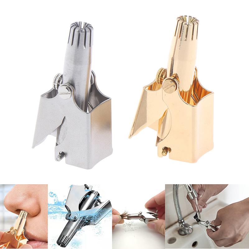 Electric Nose & Ear Trimmers Manual Washing Vibrissa Device Wholesale Mechanical Stainless Steel Hair Cutter Trimmer Shaving And Removal