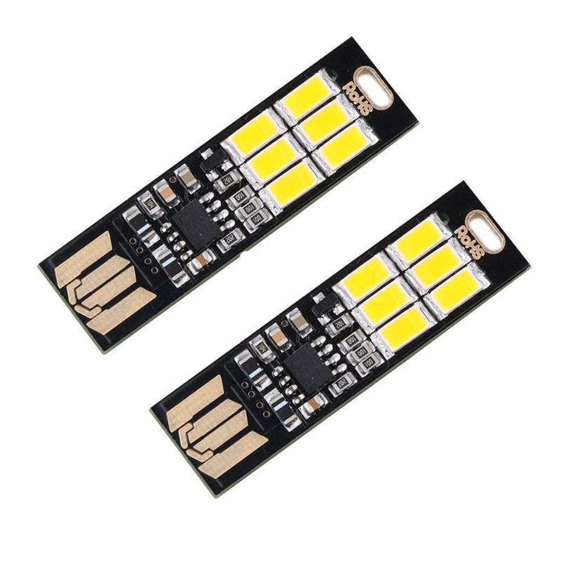 Night Lights 5pcs Portable Mini 5730 USB LED Light 5V Touch Sensor Dimmable For Power Bank Computer Laptop PC Book Reading Table