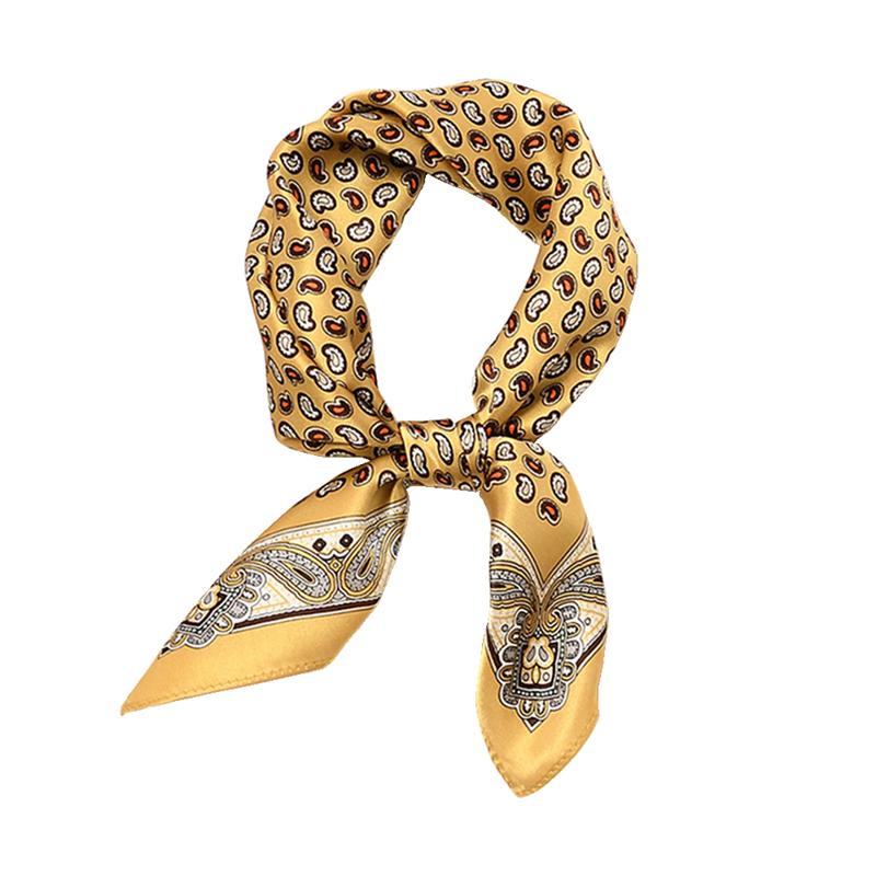 Scarves Women&#039;s Printted Square Scarf 100% Silk 53*53CM