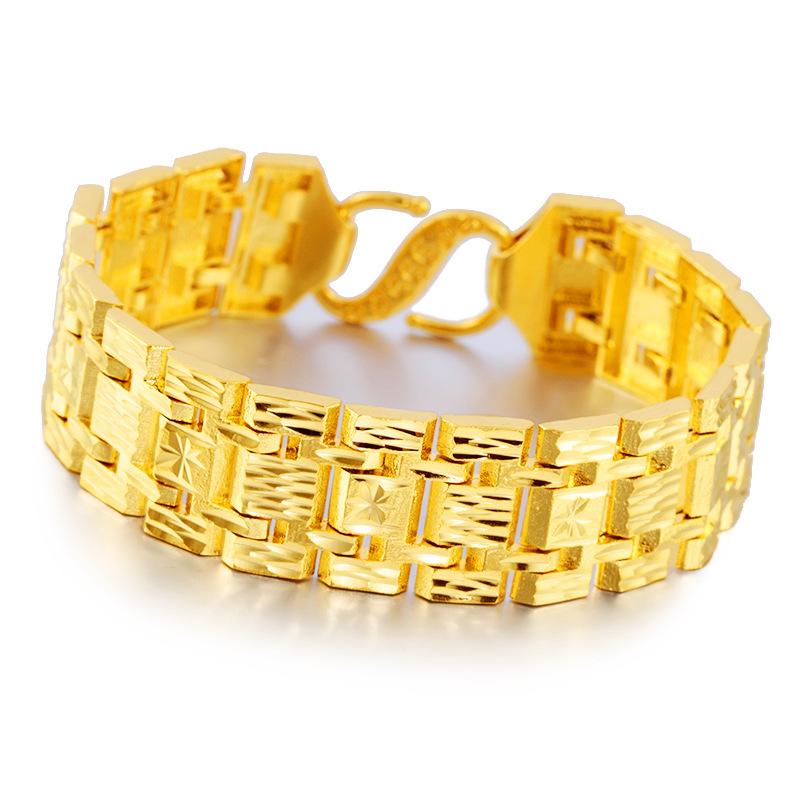Link, Chain 2021 Latest Gold Tanks Chains Bracelets Designs Jewelry For Men Vietnam Alluvial Big Drop-